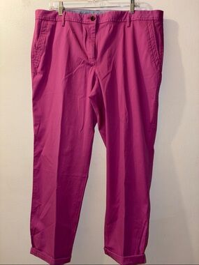Talbots Women's Bright Pink Chino Pants size 16
